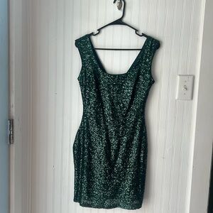 Guess green sequin dress